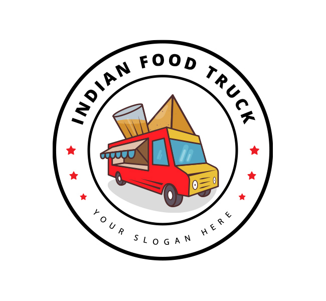 Indian-Food-Truck-Logo