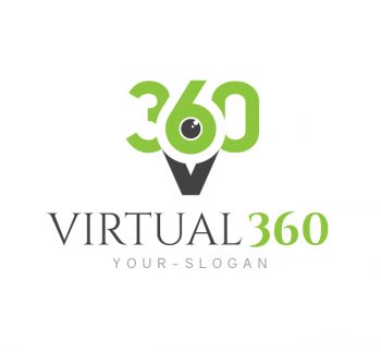 Virtual 360 Photography Logo & Business Card Template