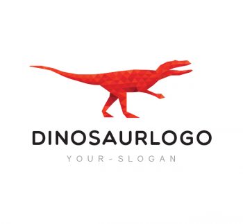 Red Dinosaur Logo & Business Card Template