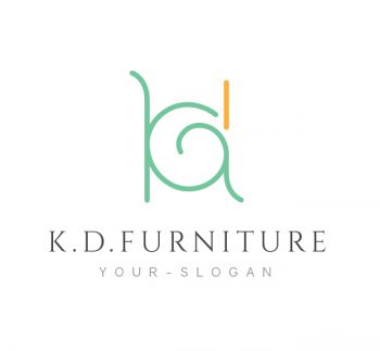 K. D. Luxury Furniture Logo & Business Card Template