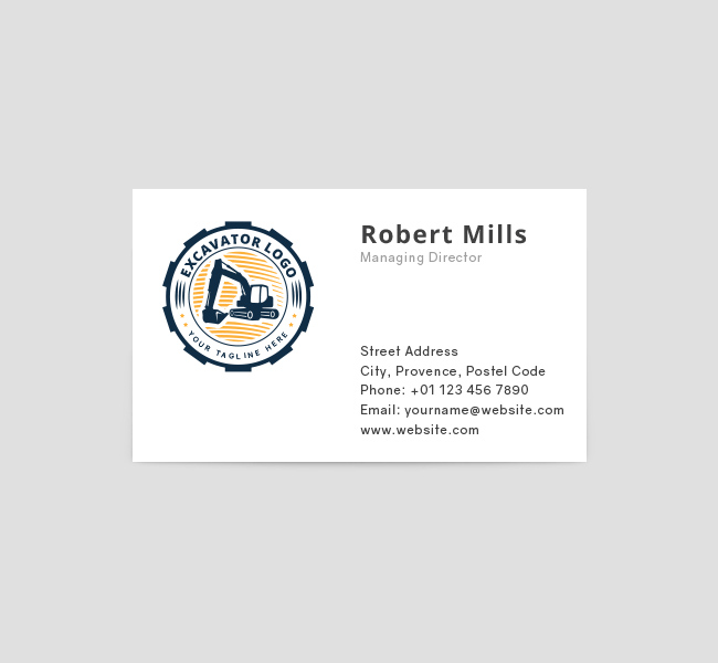 Excavator-Business-Card-Template-Front