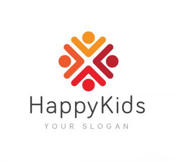 Happy Kids Logo & Business Card Template
