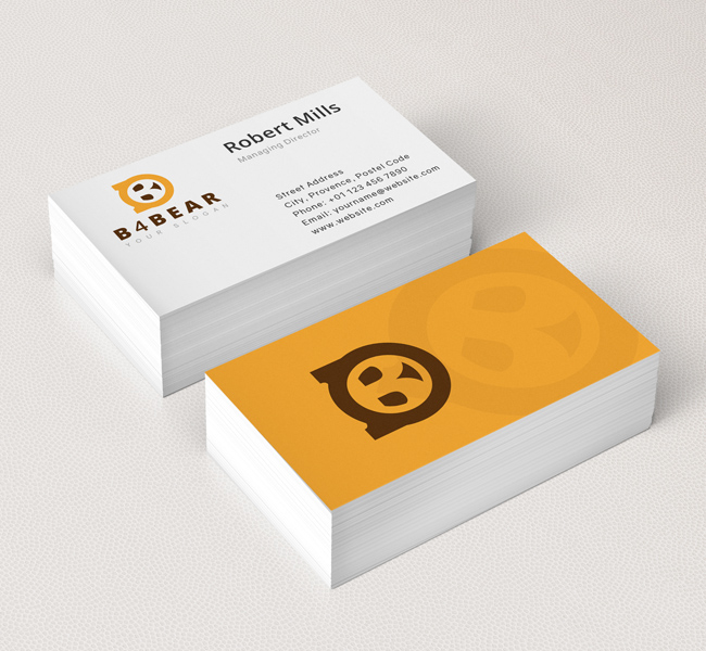 B-with-Bear-Face-Business-Card-Mockup