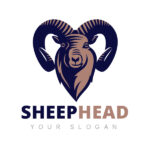 Sheep-Head-Logo-Template