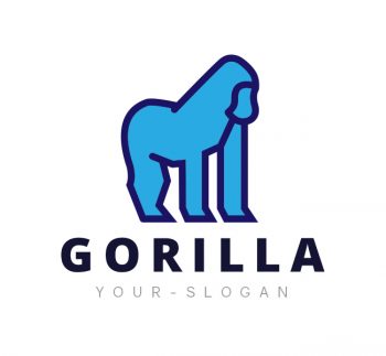 Minimal Gorilla Logo & Business Card Template
