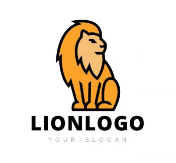 Minimal Lion Logo & Business Card Template
