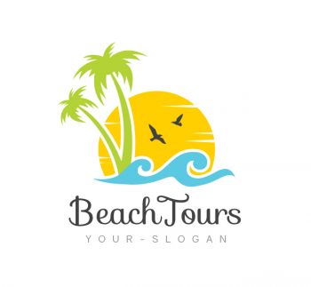 Beach Tours Logo & Business Card Template