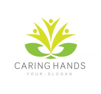 Caring Hands Logo & Business Card Template