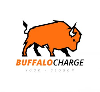 Buffalo Charge Logo & Business Card Template