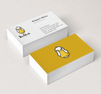 Simple-Duck-Business-Card-Mockup