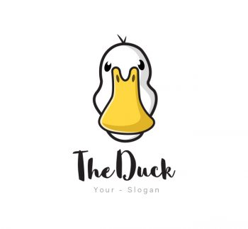 Simple Duck Logo & Business Card Template