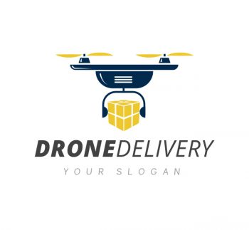 Drone Delivery Logo & Business Card Template