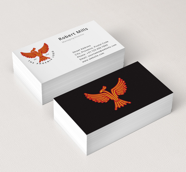 Simple-Phoenix-Business-Card-Mockup