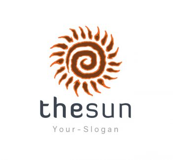 Abstract Sun Logo & Business Card Template