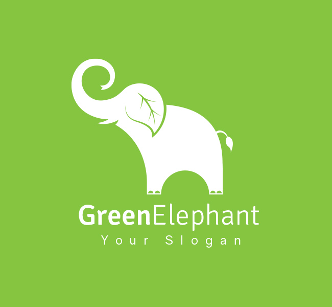 Pre-Designed-Logo-Green-Elephant