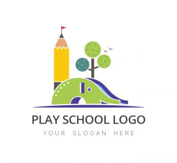 Kids Play School Logo & Business Card Template