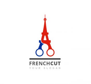 French Cut Logo & Business Card Template