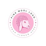 Pink Wool Logo & Business Card Template