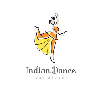 Bharatanatyam Logo & Business Card Template