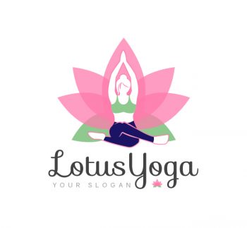 Lotus Yoga Logo & Business Card Template