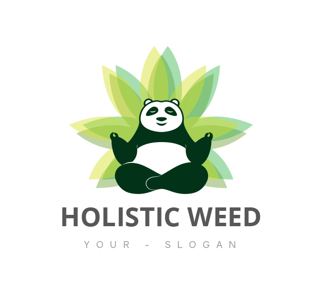 Holistic-Weed-Logo-Template