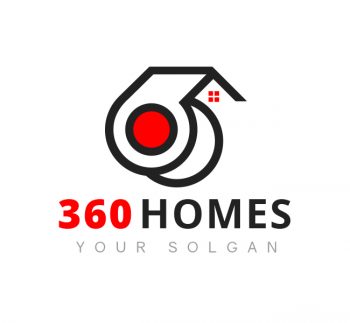 360 House Logo & Business Card Template
