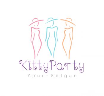 Ladies Kitty Party Logo & Business Card Template