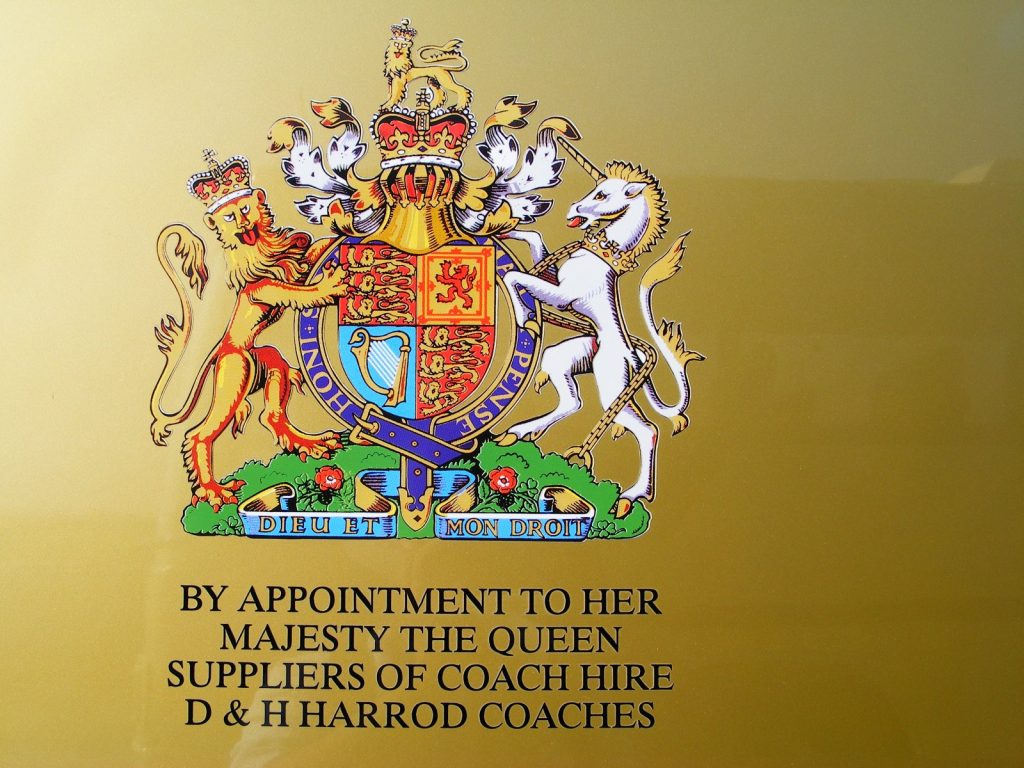 Logo history - Insignia of Royal Warrant