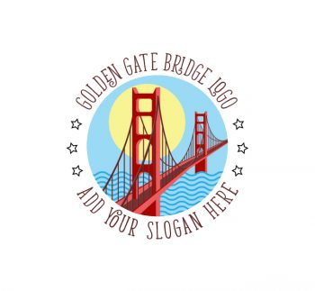 Golden Gate Bridge Logo & Business Card Template