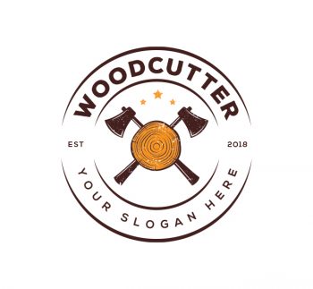 Woodcutter Logo & Business Card Template