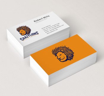 Lion-Face-Business-Card-Mockup