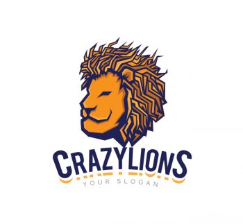 Lion Face Logo & Business Card Template
