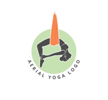Aerial Yoga Logo & Business Card Template