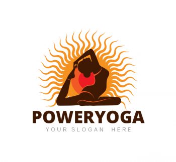 Power Yoga Logo & Business Card Template