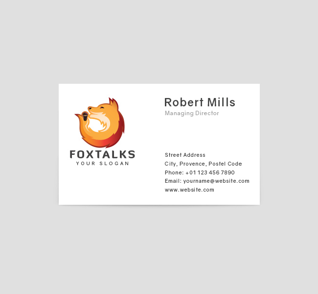 Fox-Talk-Business-Card-Template-Front