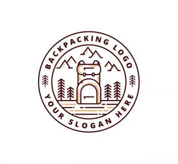 Backpacking Logo & Business Card Template