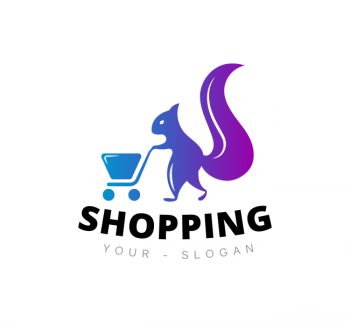 Shopping Squirrel Logo & Business Card Template