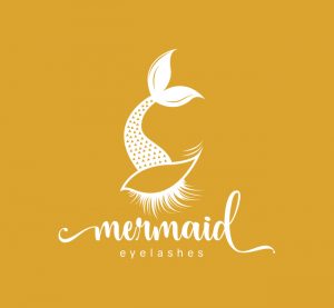 Mermaid Eyelash Logo & Business Card Template - The Design Love