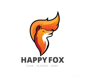 Happy Fox Logo & Business Card Template
