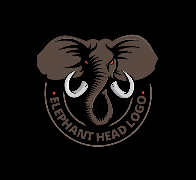 Elephant-Head-Premium-Logo