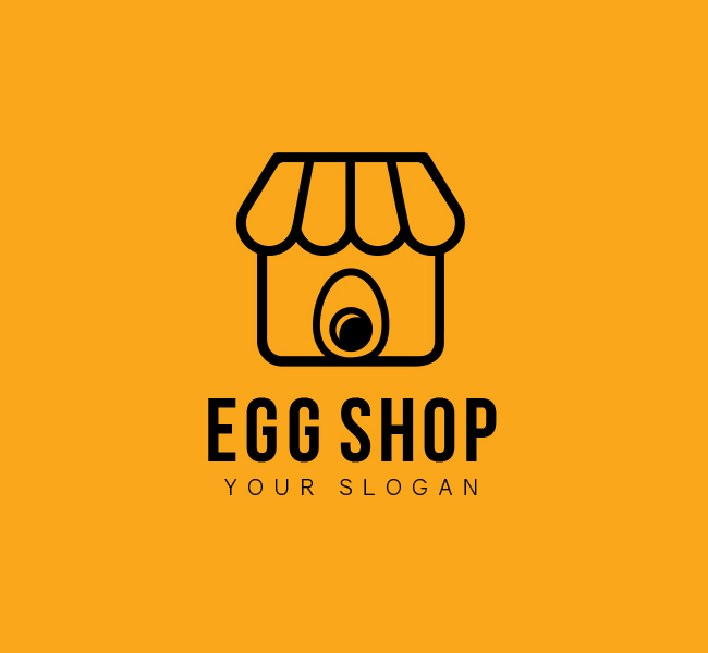 Egg Shop Logo & Business Card Template The Design Love