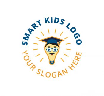 Smart Kids Logo & Business Card Template