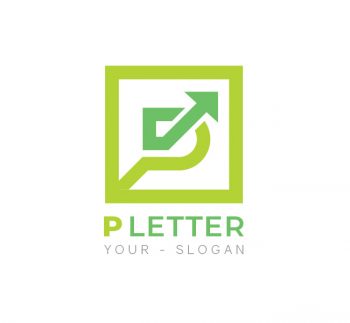 P Letter Logo & Business Card