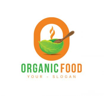 O Letter Organic Food Logo & Business Card