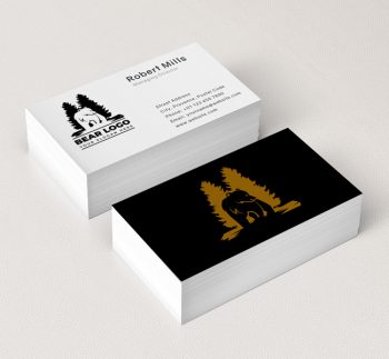 Bear-and-pine-Business-Card-Mockup