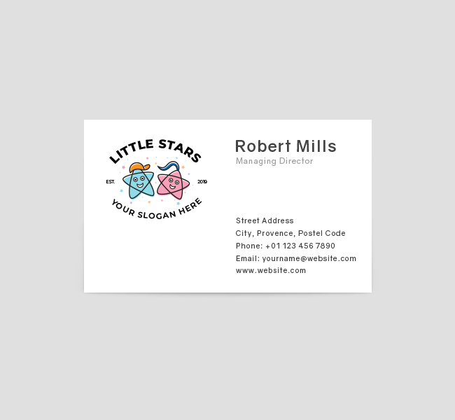 Little-Stars-Play-School-Business-Card-Front