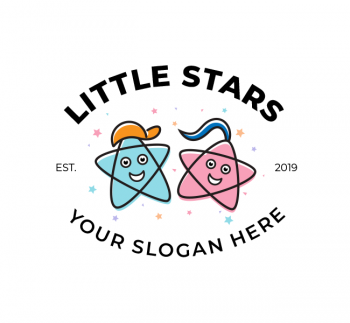 Little Stars Play School Logo & Business Card