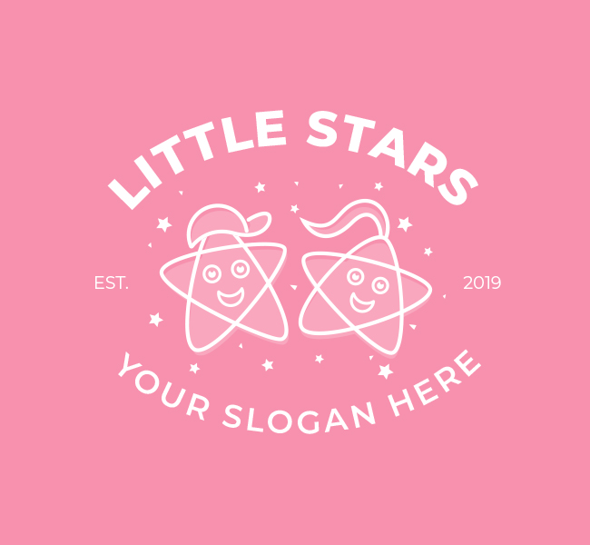 Little-Stars-Play-School-Pre-Designed-Logo