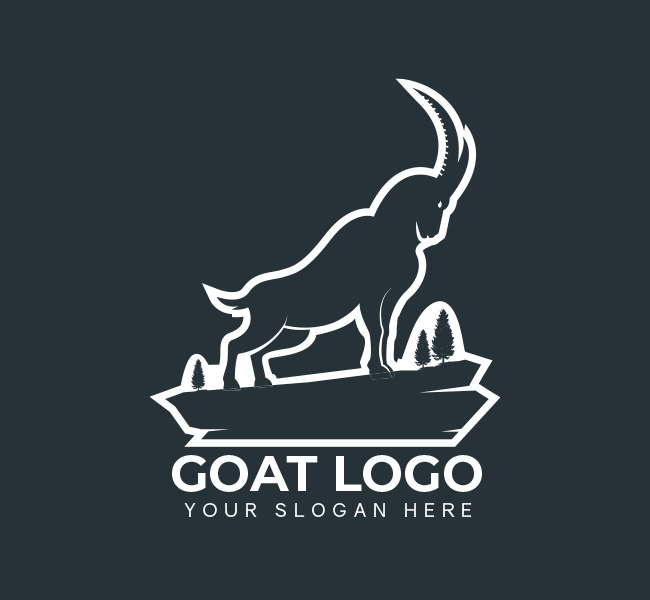 522-Simple-Goat-Start-up-Logo