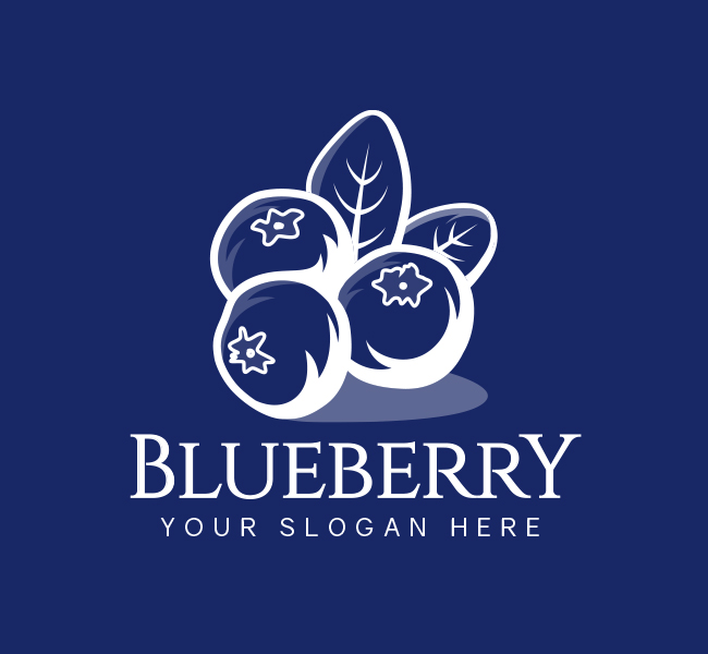 523-Blueberry-Logo-Pre-Designed-Logo
